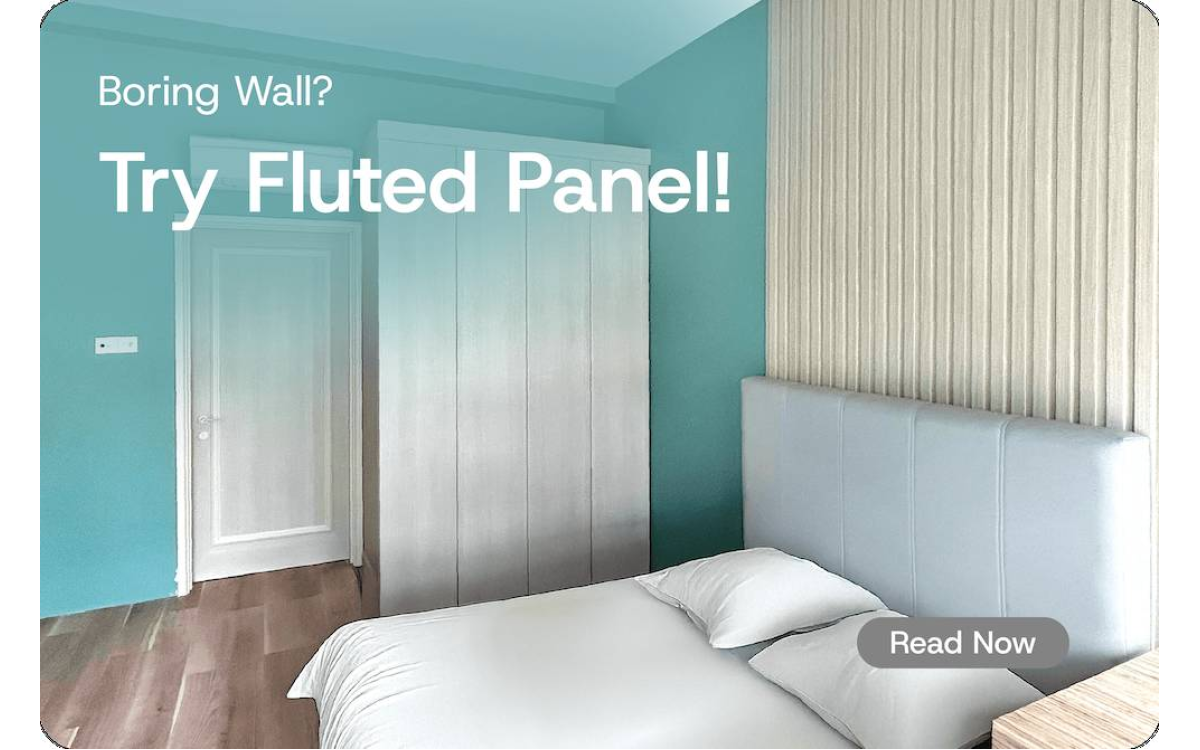 [Before-After] Fluted Panel Wall Decoration